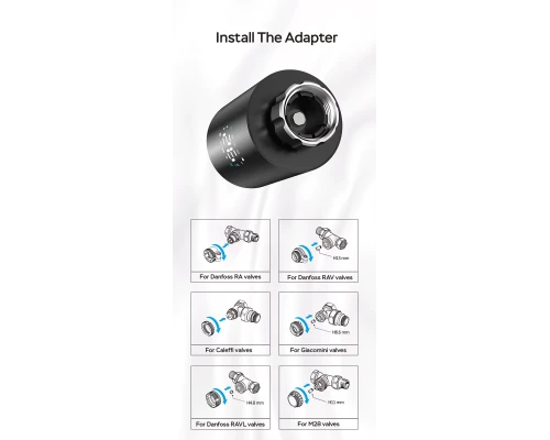 Умная термоголовка радиаторная Zigbee Smartdust ST-TRV802